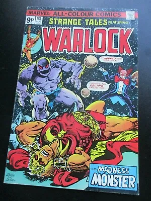 Buy Strange Tales #181 WARLOCK 1975 Marvel Comics Fine - ( FN- ) Pence Copy.  • 14.50£
