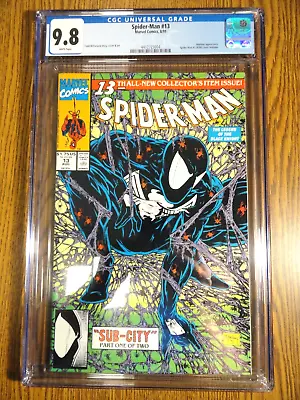 Buy Spider-man #13 Black Costume Cover CGC 9.8 NM/M Todd McFarlane 1st Print Marvel • 119.68£