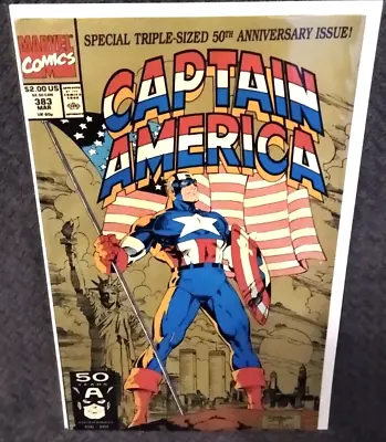 Buy CAPTAIN AMERICA #383 VF/NM 1991 Marvel Comics - Jim Lee Cover - Prestige Format • 7.88£
