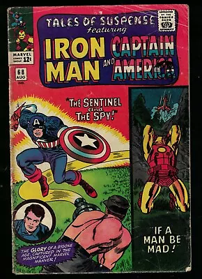 Buy Marvel Comics Tales Of Suspense 68 VG- 3.0 Captain America Iron Man 1966 • 19.99£