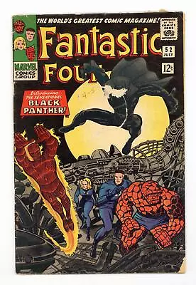 Buy Fantastic Four #52 GD/VG 3.0 1966 1st App. Black Panther • 313.23£