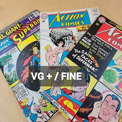 Buy 317,320,334 ACTION COMIC  DC Comics 1964-66 Superman Supergirl Legion Super-Hero • 39.18£