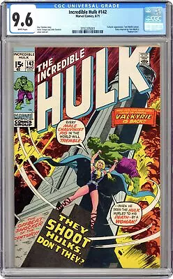 Buy Incredible Hulk #142 CGC 9.6 1971 3792205001 • 1,091.04£