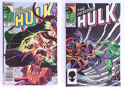 Buy The Incredible Hulk  #301  #302 (2 Comics) 1984 Marvel Both 8.0 VF (estimate) • 2.25£