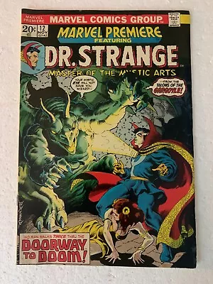 Buy Marvel Premiere - Dr. Strange #12 F 1st Appearance Of Lilia Bronze Age Key 1973 • 19.98£