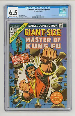 Buy Giant Size Master Of Kung Fu #1 CGC 6.5 FN+ Iron Fist Appears • 49£