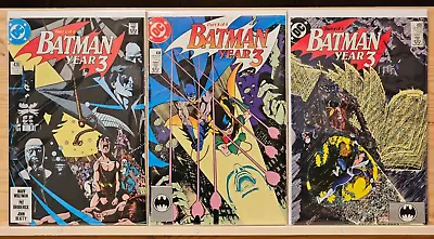 Buy Batman: #436 (1st Print), 438, 439 Year Three Parts 1, 3, 4 DC Comics 1989 • 3.56£