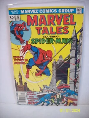 Buy Marvel Tales 76  Spidey In London!  (rep Amazing Spider-Man 95)  1977 VG+ • 11.15£