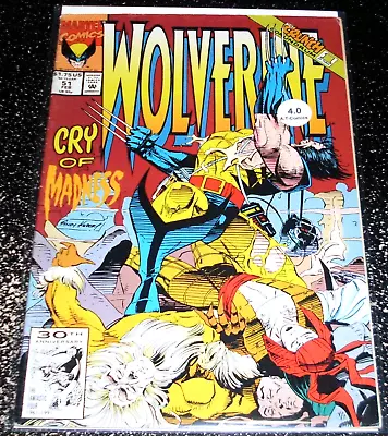 Buy Wolverine 51 (4.0) 1st Print 1992 Marvel Comics - Flat Rate Shipping • 1.58£