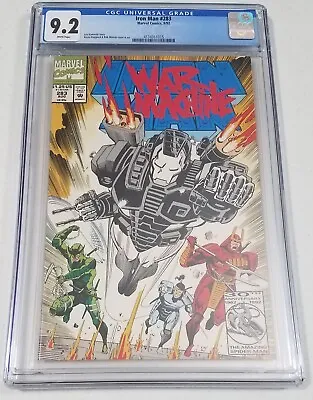 Buy Iron Man 283 3rd Appearance Of Stark In War Machine Armor 1992 CGC 9.2 White Pgs • 55.19£
