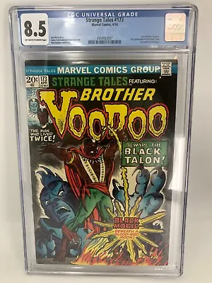 Buy Strange Tales Brother Voodoo Issue #173 CGC Graded 8.5 Marvel Comic Book 1974 • 117.48£