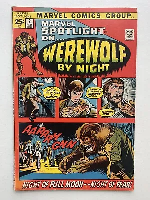 Buy Marvel Spotlight #2 1st Appearance & Origin Werewolf By Night!! Marvel 1972 • 198.61£