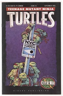 Buy Teenage Mutant Ninja Turtles 51 Mirage 1992 VF Kevin Eastman Peter Laird TMNT • 21.99£