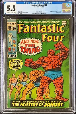 Buy - Fantastic Four (#107) CGC 5.5 - 1st Appearance Nega-Man • 75.95£