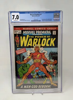 Buy Marvel Premiere #1 CGC 7.0 1972 1st Appearance Of Adam Warlock Marvel Comics MCU • 152.11£