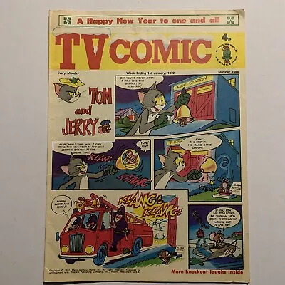 Buy TV Comic 1972 1st Jan Tarzan Popeye Pink Panther Laurel And Hardy Basil Brush • 4£