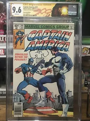 Buy Captain America 241 Cgc 9.6 Signed And Sketch By Frank Miller Newsstand  • 798.72£