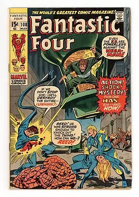 Buy Fantastic Four #108 VG+ 4.5 1971 Low Grade • 7.91£