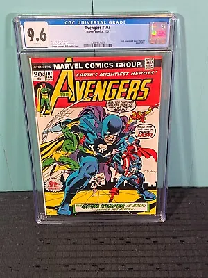 Buy AVENGERS #107 CGC 9.6 WHITE PAGES!  2nd Appearance Of SPACE PHANTOM GRIM REAPER • 265.75£