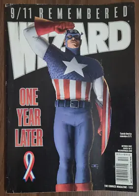 Buy Wizard Magazine Oct 2002 Cover 1 #133 911 Remembered Captain America • 4.73£