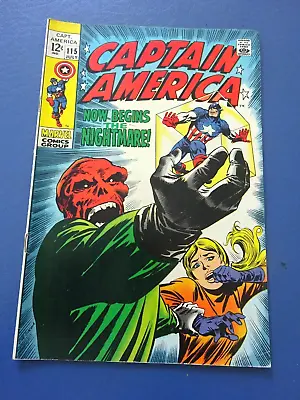 Buy 1969 Captain America Comic #115 Red Skull • 31.59£