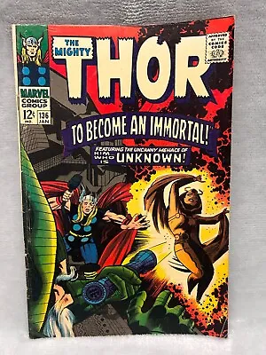 Buy Marvel Comics The Mighty Thor #136 Marvel Comics 1967 1st Sif & Lurking! • 20.08£