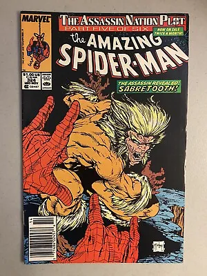 Buy Amazing Spider-Man 324, VF- 7.5, Todd McFarlane, Newsstand! Sabretooth 🐅🕷️ • 14.83£
