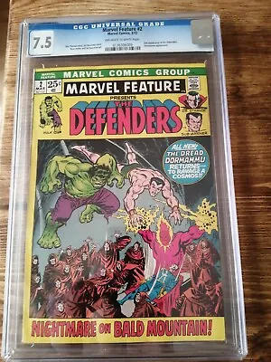 Buy Marvel Feature #2 The Defenders (Marvel, 1972) CGC 7.5 • 100£