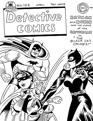 Buy Detective Comics # 122 Cover Recreation Of 1st Catwoman Cover Appearance Art  • 22.13£
