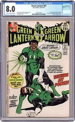 Buy Green Lantern #87 CGC 8.0 1972 4367053002 1st App. John Stewart Green Lantern • 675.97£