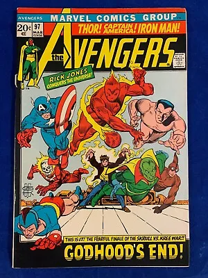 Buy 🔥🔑 The Avengers #97 1972 Neal Adams/kree/skrull War **high Grade Condition** • 67.20£