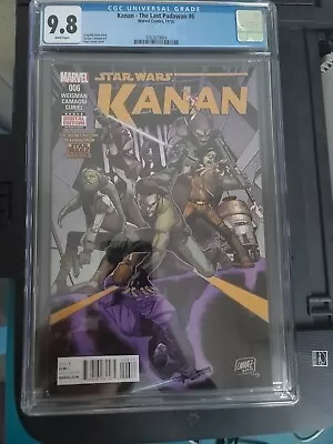Buy Star Wars Kanan #6 Cgc 9.8 Nm First Appearance Of Rebel Characters Marvel Comics • 180.09£