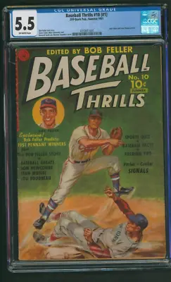 Buy Baseball Thrills No. 10 (#1) CGC 5.5 1951 Ziff-Davis Publishing Comics • 155.35£
