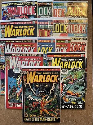 Buy WARLOCK #1-15 (Marvel 1972) COMPLETE SERIES! Origins Of Thanos & Gamora! FN/VF! • 204.97£