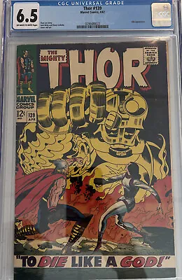 Buy Mighty Thor # 139 CGC 6.5  1967 Silver Age Marvel Comics Ulik App. • 121.64£