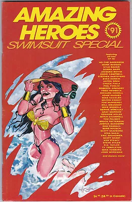 Buy 1991 AMAZING HEROES SWIMSUIT SPECIAL #2 NMINT ADAM HUGHES, Toxic Avenger Preview • 15.10£