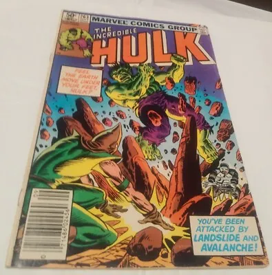 Buy Incredible Hulk #263 Marvel Comics 1981 Avalanche & Landlisde VG 4.0 • 7.99£