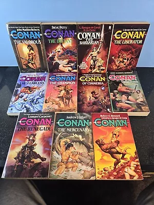 Buy Vintage 1980s Conan The Barbarian Sphere Books X 11 Job Lot Paperbacks Early Ed • 42.50£