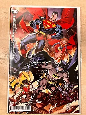Buy Dc Comics Batman Superman Worlds Finest #13 May 2023 Ossio 1:25 Variant Nm • 25£