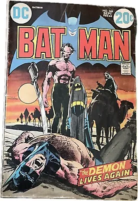 Buy BATMAN #244 The DEMON LIVES AGAIN 1972 Ra's Al Ghul! Neal Adams Art 5.5 • 197.34£