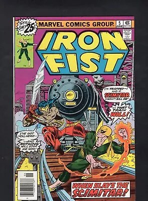 Buy Iron Fist #5 Vol. 1 1st Appearance Of Scimitar Marvel Comics '76 VF • 3.95£