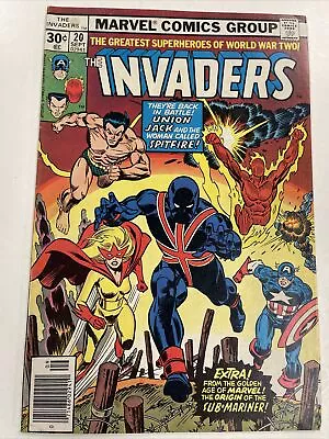 Buy Invaders #20 NEWSSTAND Marvel 1977 1st Full App. (of Second ) Union Jack VF/FN • 27.87£
