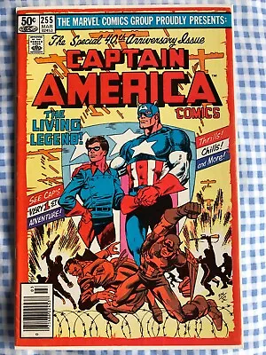 Buy Captain America 255 (1981) Byrne Art. Origin Retold. Anniversary Issue • 9.99£