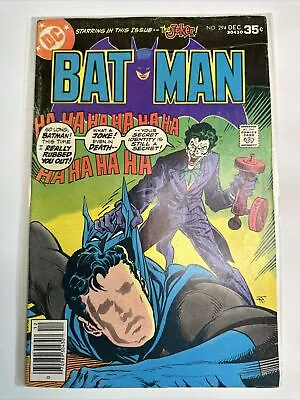 Buy Batman #294 1977 Jim Aparo Cover Joker DC Comics • 11.85£