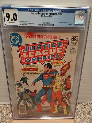 Buy Justice League Of America #179 CGC 9.0  DC Comics 1980  Firestorm Joins The JLA  • 55.44£