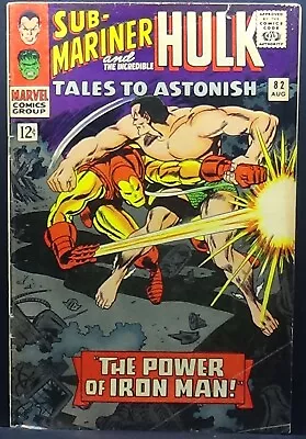Buy Tales To Astonish #82 4.0 Vg 2nd Half 1st Marvel Crossover Tales Of Suspense! • 17.59£