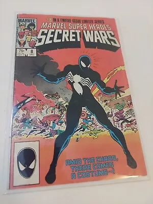 Buy Marvel Secret Wars Comic Book #8 1st Spider-man Black Costume Dec 1984 • 139.99£