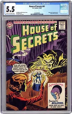 Buy House Of Secrets #61 CGC 5.5 1963 2108490007 1st App. Eclipso • 329.29£