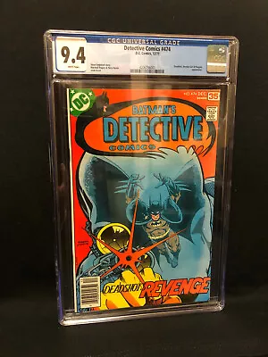 Buy Detective Comics #474 Cgc 9.4 Deadshot, Wonder Girl & Penguin Appearances!! • 179.89£