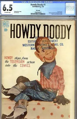 Buy Howdy Doody #1- Cgc 6.5- Fine+ File Copy-1st Tv Comic- 1950 Photocvr-rare • 1,145.59£